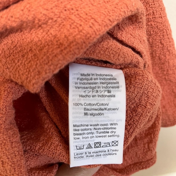 Madewell texture and thread tiered sleeve top - Picture 4 of 5